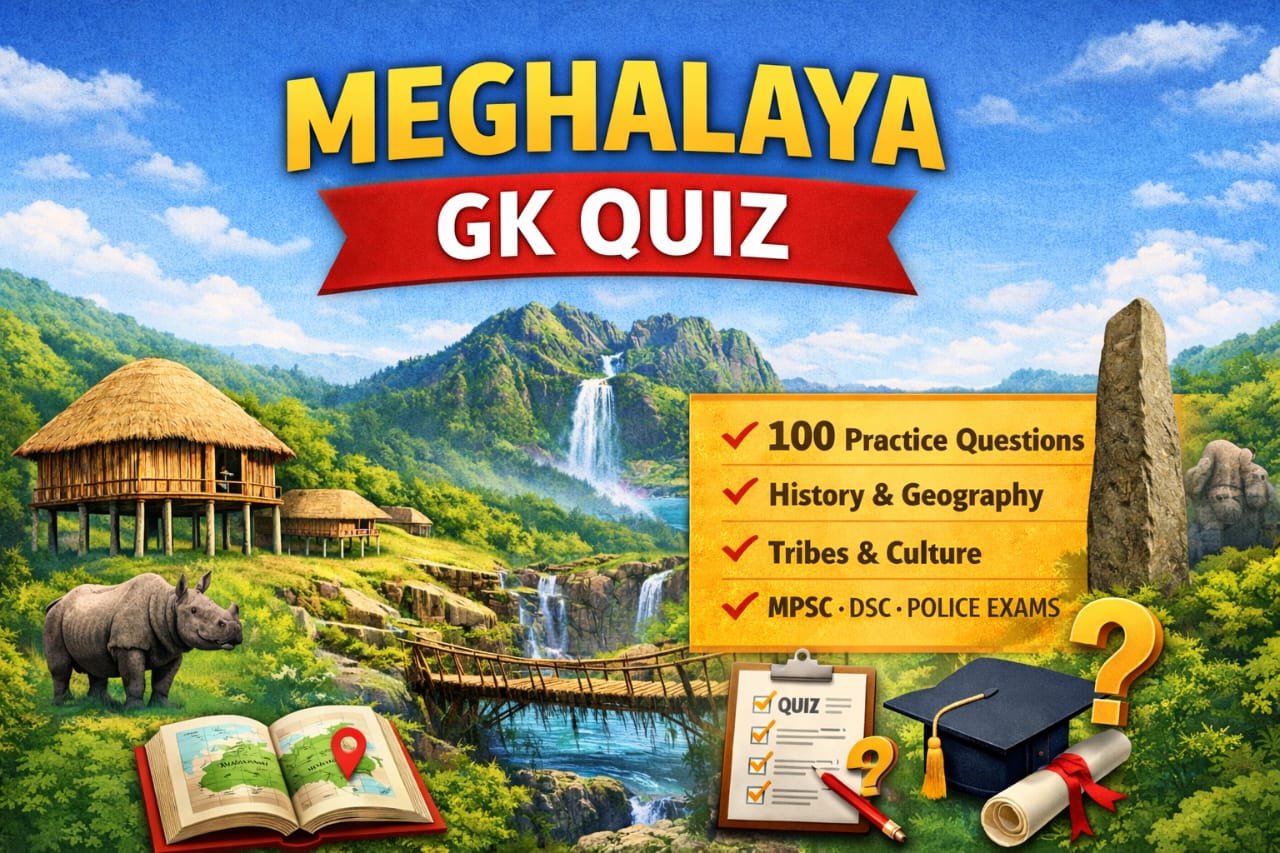 Meghalaya 100 GK  Quiz